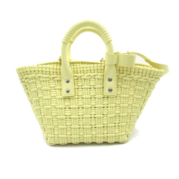 2107600974095 2 BALENCIAGA Bistro Bucket XS 2way shoulder bag yellow