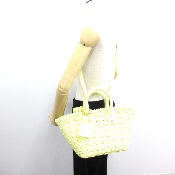 2107600974095 5 BALENCIAGA Bistro Bucket XS 2way shoulder bag yellow