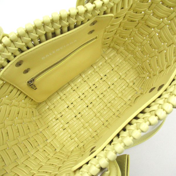 2107600974095 8 BALENCIAGA Bistro Bucket XS 2way shoulder bag yellow