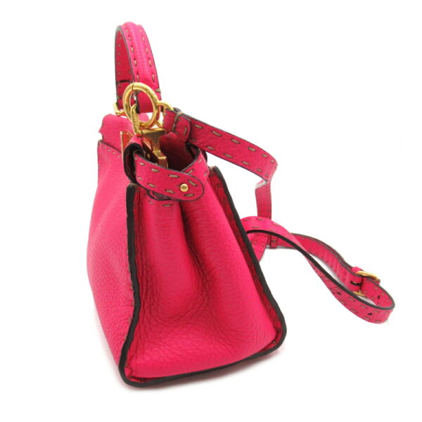 2107600974217 3 Fendi Selleria Peekaboo 2Way Shoulder Bag Pink