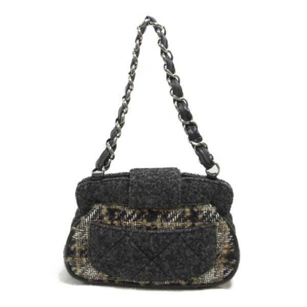 2107600975399 3 Chanel Handbag Tweed Black Beige