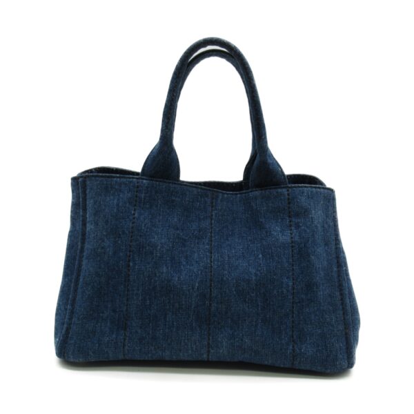 2107600977379 3 Prada Kanapa Denim Tote Bag Blue