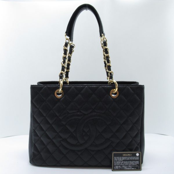 2107600978147 3 Chanel GST Tote Bag Caviar Skin Black