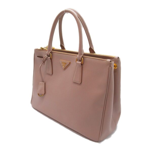 2107600979663 4 Prada 2Way Saffiano Tote Bag Pink Beige