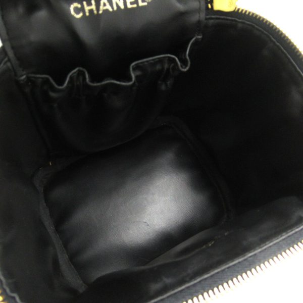 2107600980256 6 Chanel Vanity Handbag Caviar Skin Black