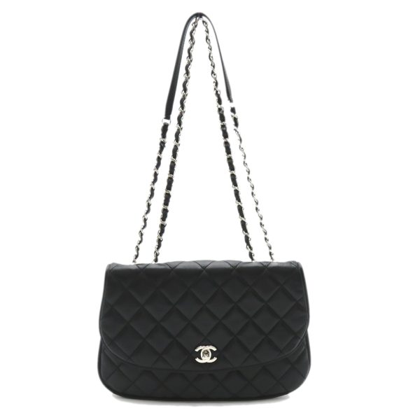 2107600980683 5 Chanel Matelasse Chain Shoulder Bag Lambskin Black