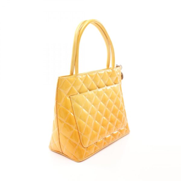 2107600981642 2 Chanel Patent Tote Bag Yellow