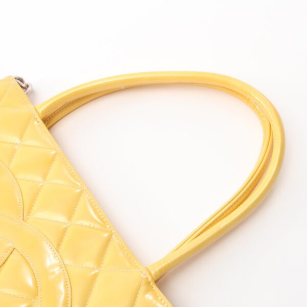 2107600981642 9 Chanel Patent Tote Bag Yellow