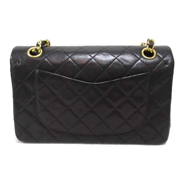 2107600986999 3 Chanel Matelasse Double Flap Chain Lambskin Black