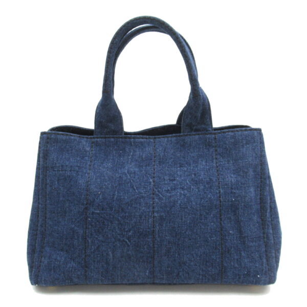 2107600987699 2 Prada Kanapa Denim Tote Bag Blue