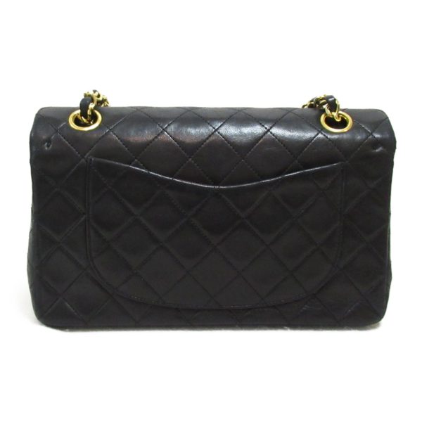 2107600987712 4 Chanel Matelasse Double Flap Chain Lambskin Black