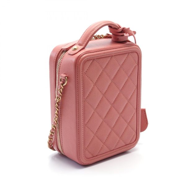 2107601002575 2 Chanel CC Figley Shoulder Bag Caviar Skin Pink