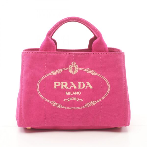 2107601003459 1 Prada Canapa Mini Tote Bag Pink