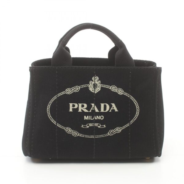 2107601003466 1 Prada Canapa Mini Tote Bag Black