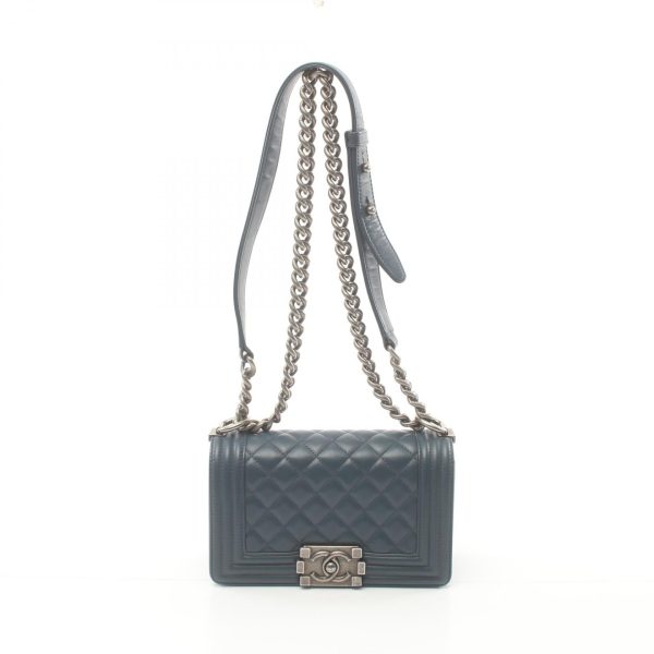 2107601003565 1 Chanel Boy Shoulder Bag Blue