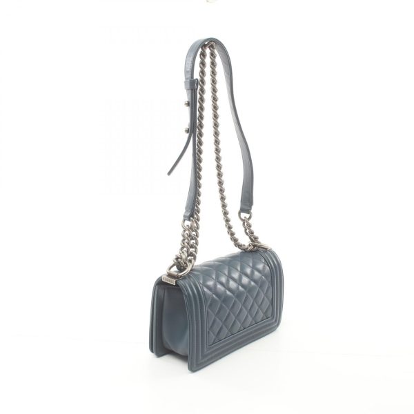 2107601003565 2 Chanel Boy Shoulder Bag Blue