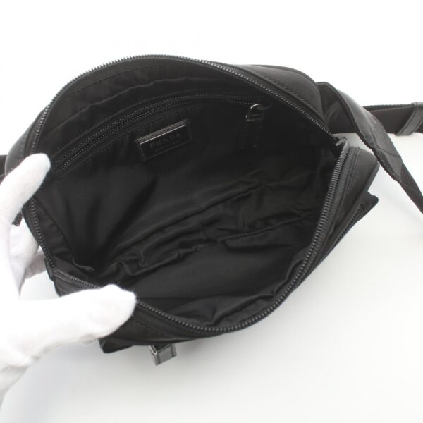 2107601003732 3 Prada Nylon Waist Bag Black