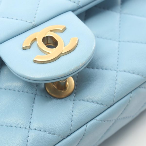 2107601004074 5 Chanel Matelasse Mini Flap Shoulder Bag Blue