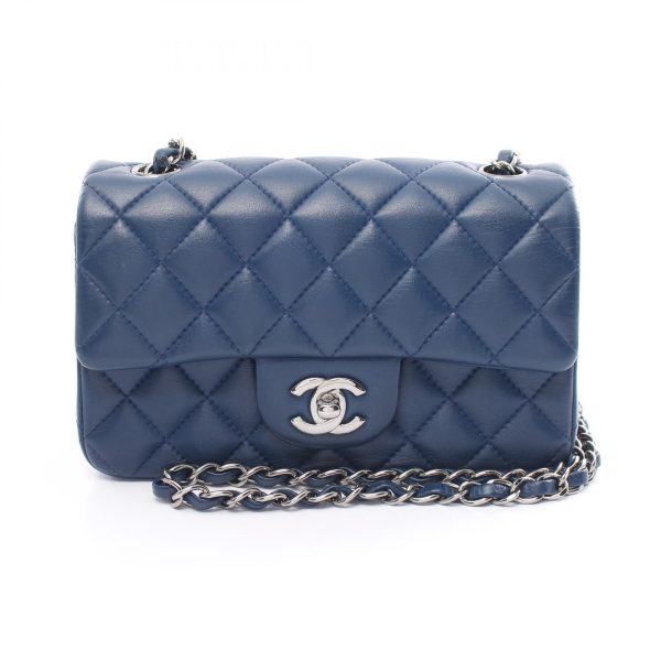 2107601004258 1 Chanel Mini Matelasse Bag Lambskin Blue