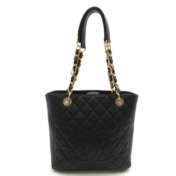 2107601004739 1 Chanel PST Tote Bag Caviar Skin Black