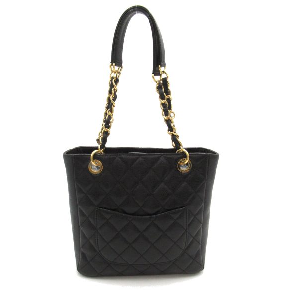 2107601004739 2 Chanel PST Tote Bag Caviar Skin Black