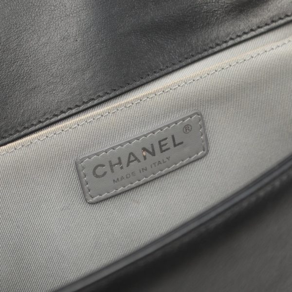 2107601006887 4 Chanel Boy V Stitch Shoulder Bag Black