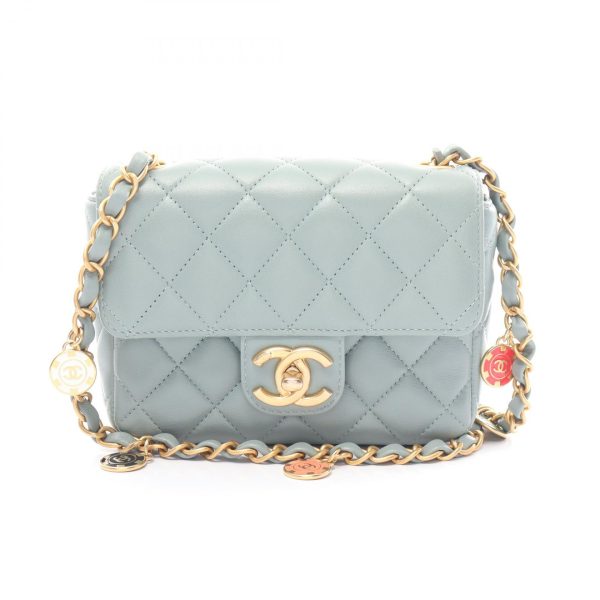 2107601007433 1 Chanel Mini Matelasse Shoulder Bag Blue