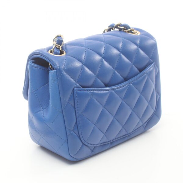 2107601007518 2 Chanel Matelasse Lambskin Shoulder Bag Blue