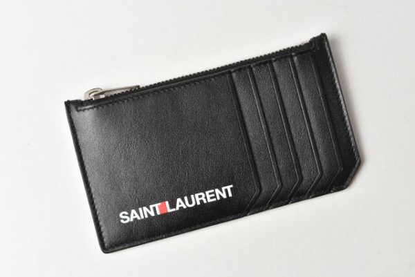 210913 621 4 ysl 2 Saint Laurent Coin Case Ship Pouch Calf Black