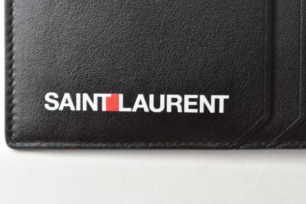 210913 621 4 ysl 5 Saint Laurent Coin Case Card Case Ship Pouch Calf Black