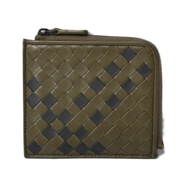 211122 853 1 bv 1 Bottega Veneta Coin Case Intrecciato Army Green