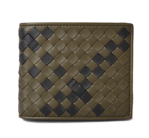 211122 853 3 bv 1 Bottega Veneta Wallet Intrecciato Khaki