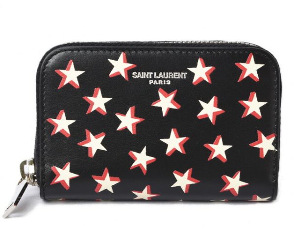 211206 867 5 ysl 1 Saint Laurent Coin Case Star Black