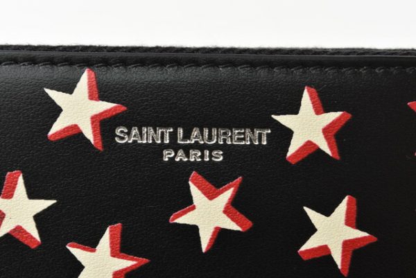 211206 867 5 ysl 3 Saint Laurent Coin Case Star Black