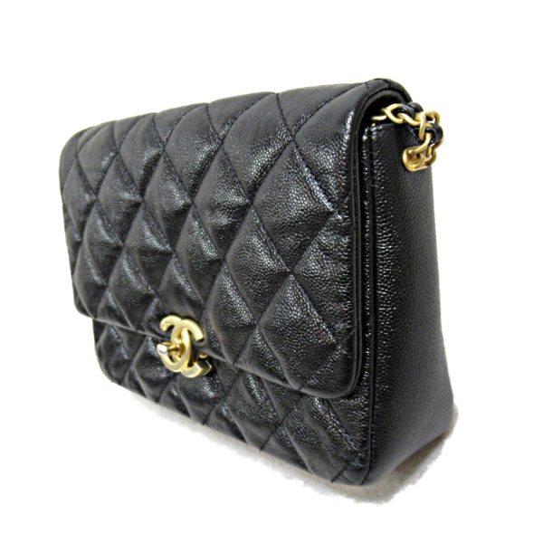 2118300047866 4 Chanel Matelasse Chain Shoulder Bag Black