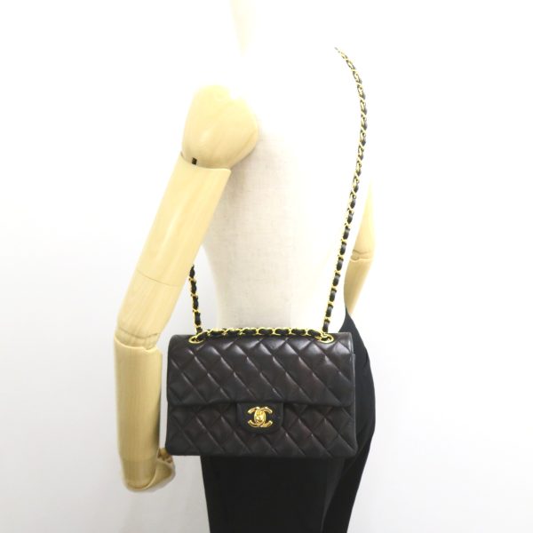 2118300053256 5 Chanel Matelasse Double Flap Shoulder Bag Black