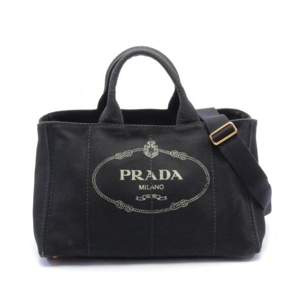 2118300054987 1 Prada Canapa Tote Bag Black