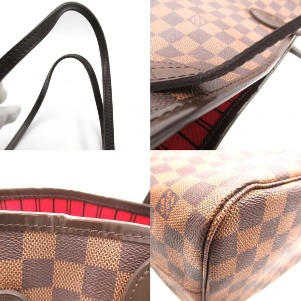 2118300056134 12c Louis Vuitton Neverfull MM Tote Bag Damier Brown