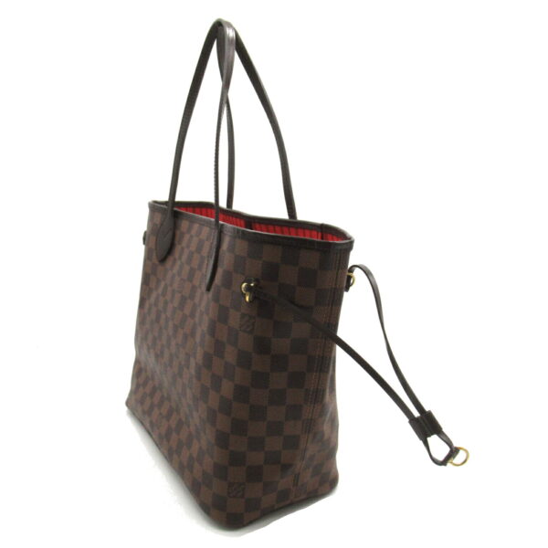 2118300056134 4 Louis Vuitton Neverfull MM Tote Bag Damier Brown