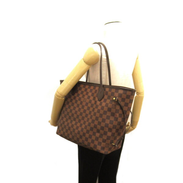 2118300056134 6 Louis Vuitton Neverfull MM Tote Bag Damier Brown