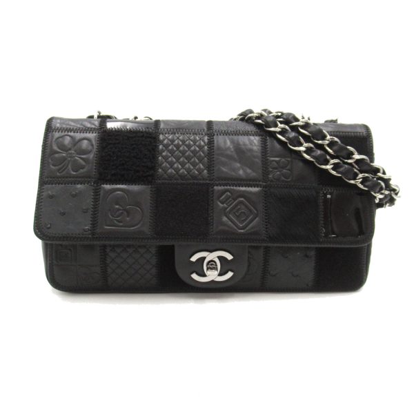 2118300056370 1 Chanel Icon Chain Shoulder Bag Black