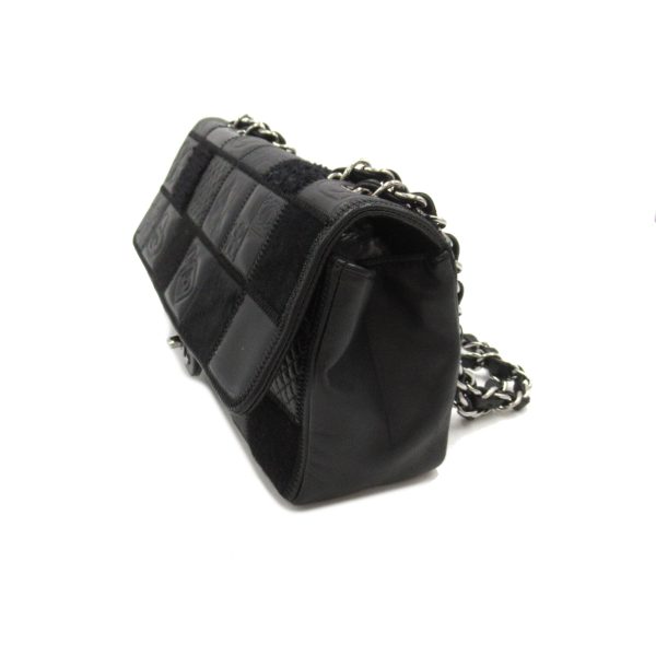 2118300056370 3 Chanel Icon Chain Shoulder Bag Black