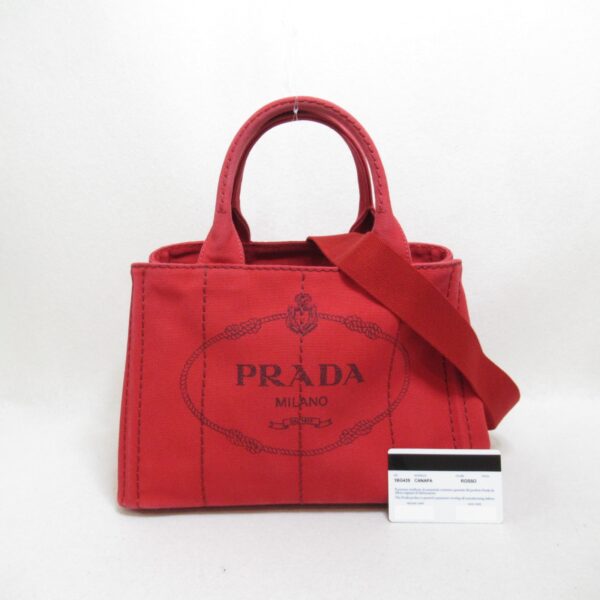 2118400110750 3 Prada Kanapa Tote Bag Red