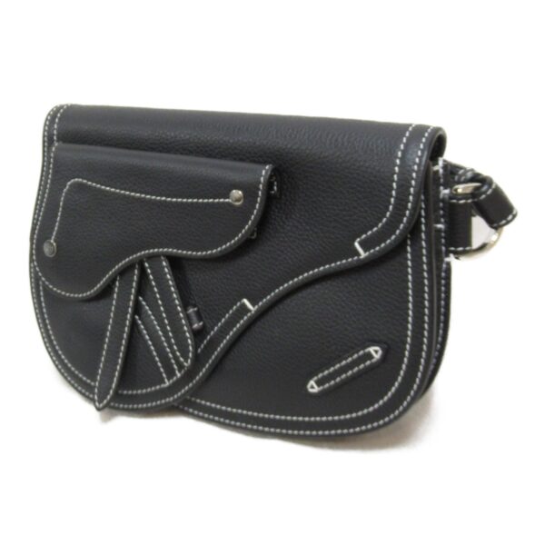 2118400117391 4 Dior Saddle Calf Pouch Black