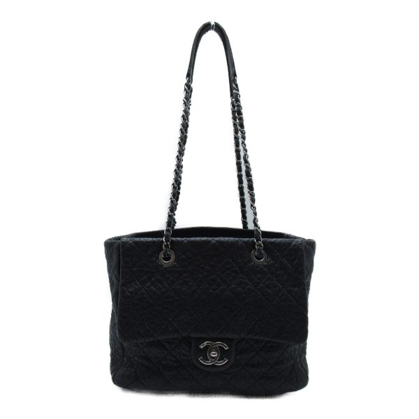 2118400120445 14 Chanel Chain Tote Bag Black