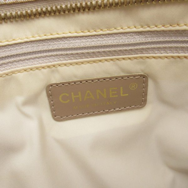 2118400126256 8 Chanel Line Tote GM Nylon Beige