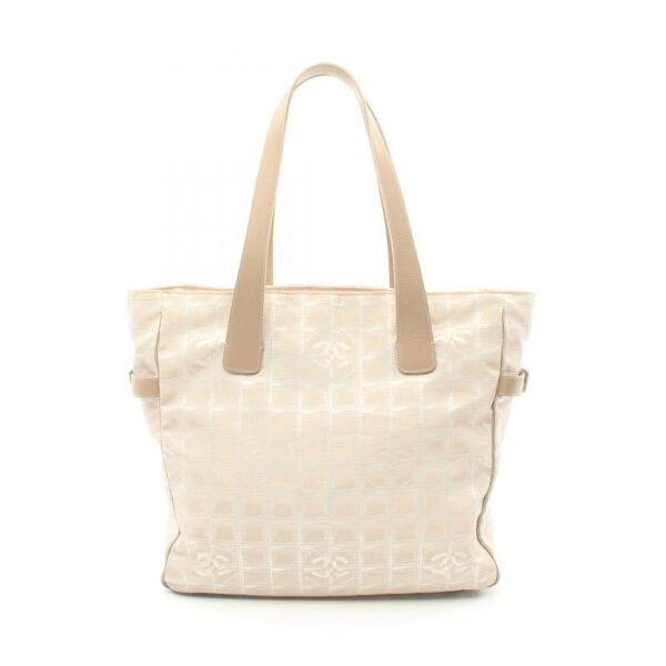 2118400126560 1 Chanel Line GM Nylon Tote Bag Beige