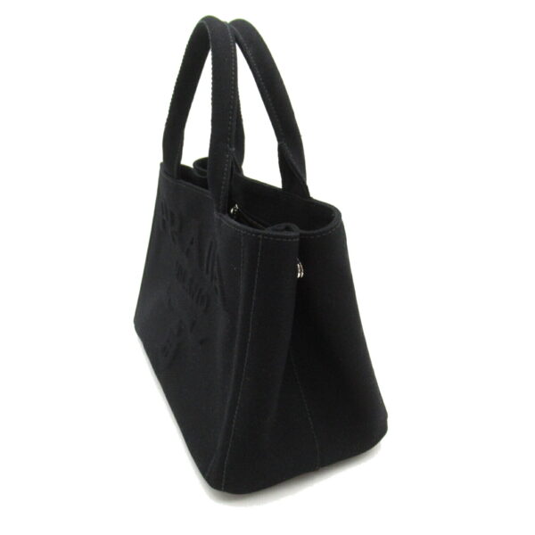 2118400140405 4 Prada 2WAY Canapa Tote Bag Black