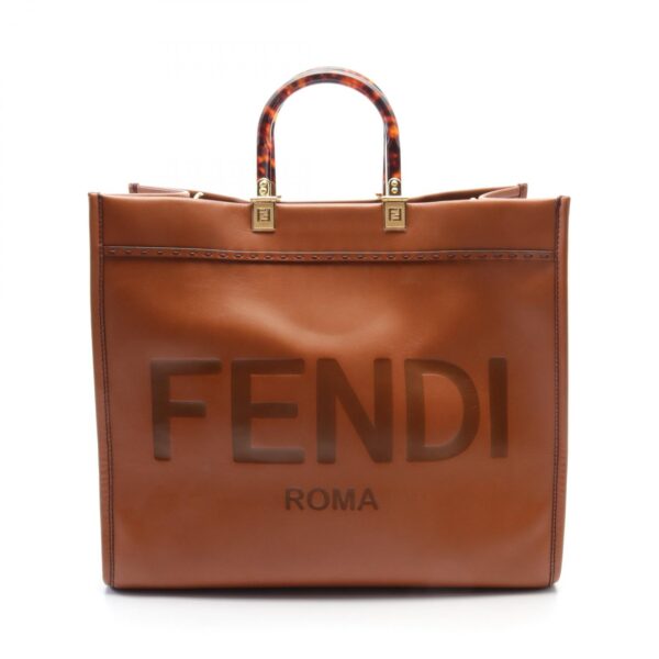 2118500046485 1 Fendi Sunshine Large Tote Bag Brown