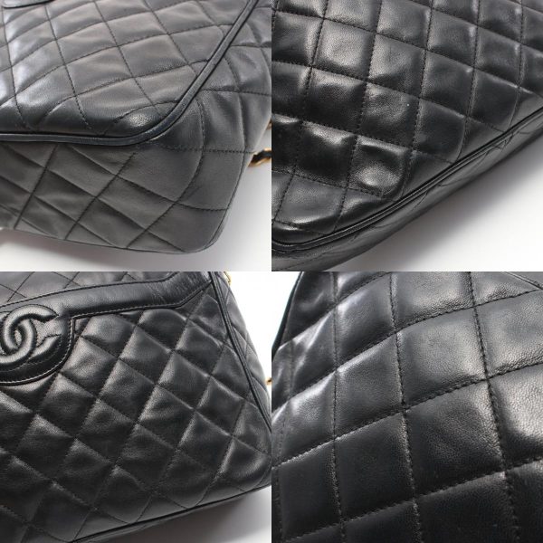 2118500046843 10c Chanel Matelasse Shoulder Bag Black